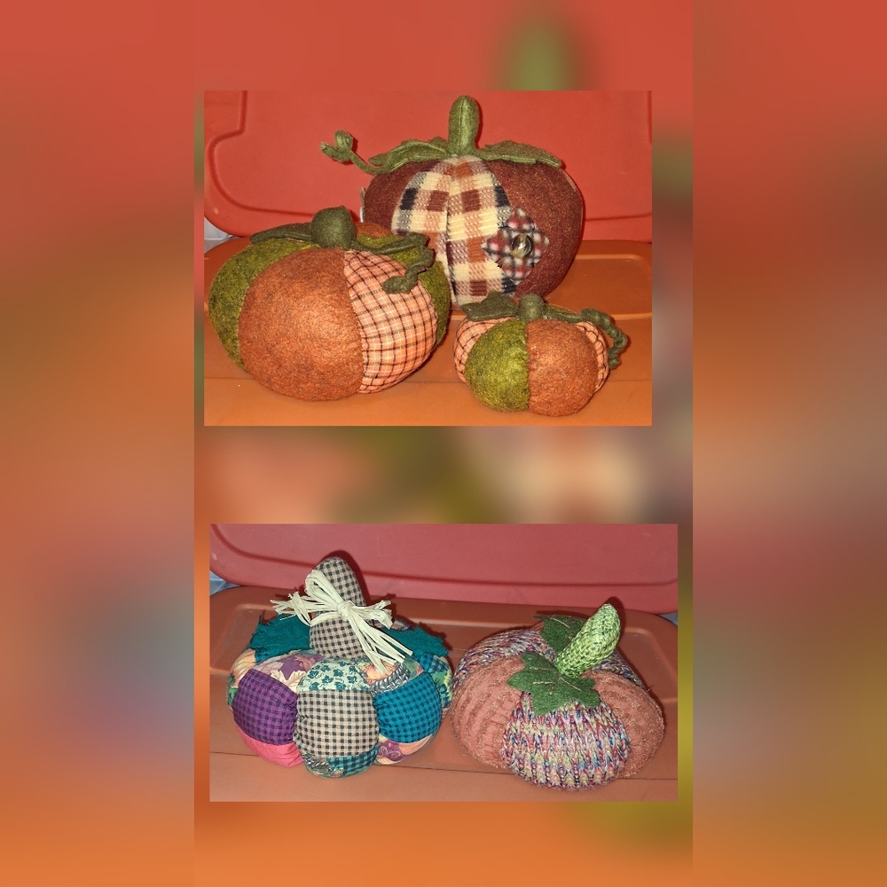 Fall Color Plush Pumpkin Collection (5)